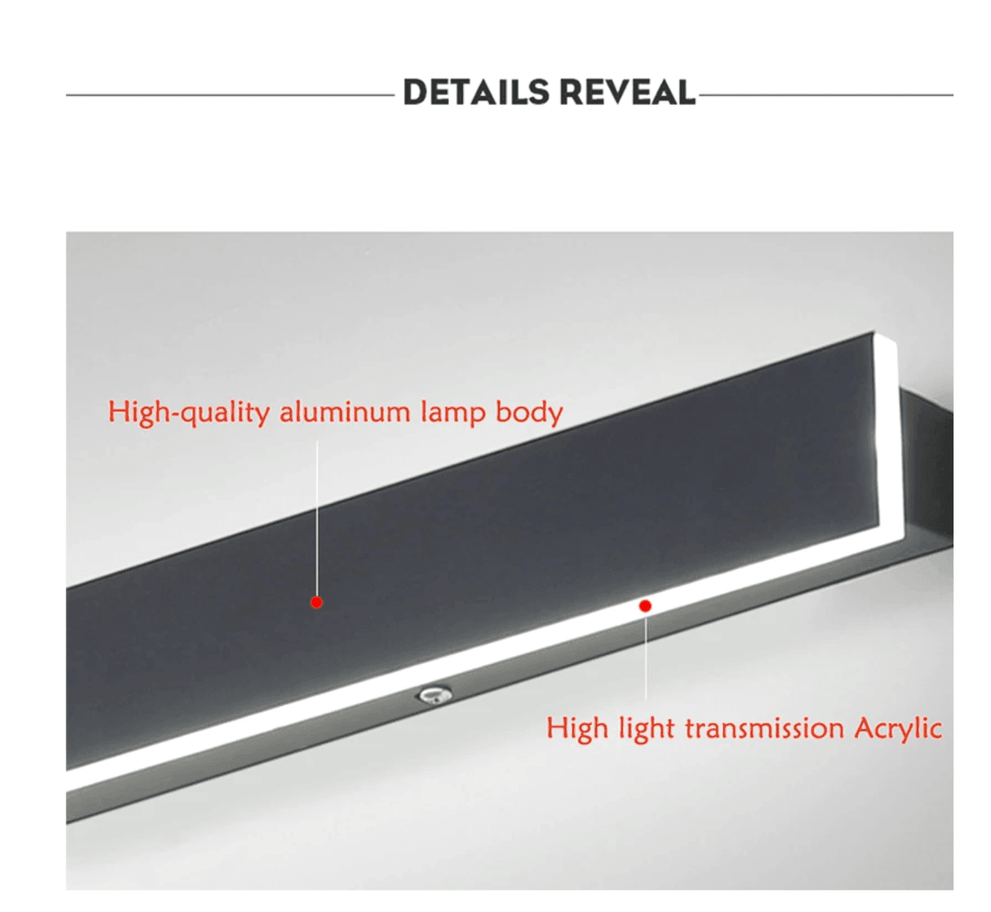 Snygg vertikal LED-vägglampa – Väderbeständig utomhuselegering
