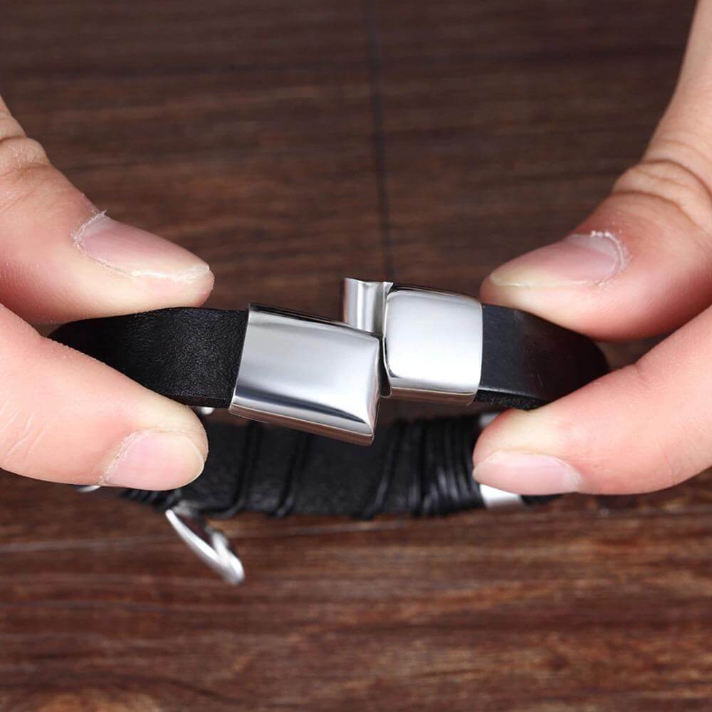 Läderarmband för Herrar - Tidlös Elegans & Stil