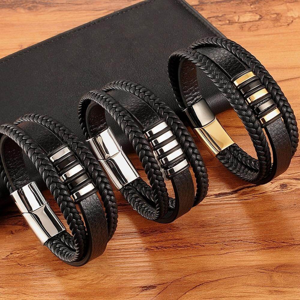 Läderarmband för Herrar - Tidlös Elegans & Stil