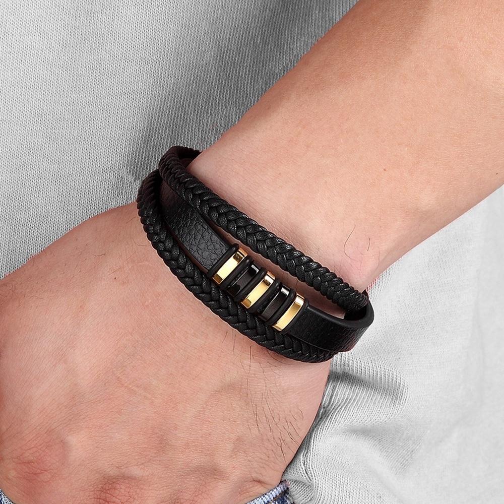 Läderarmband för Herrar - Tidlös Elegans & Stil