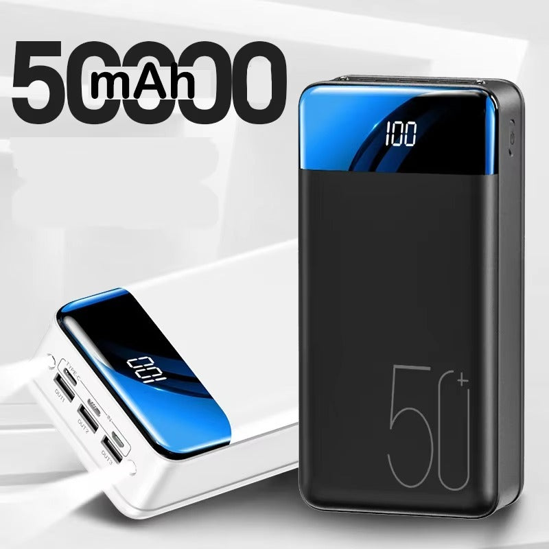 50.000mAh Power Bank - Snabb Laddning för Telefoner & Tablets