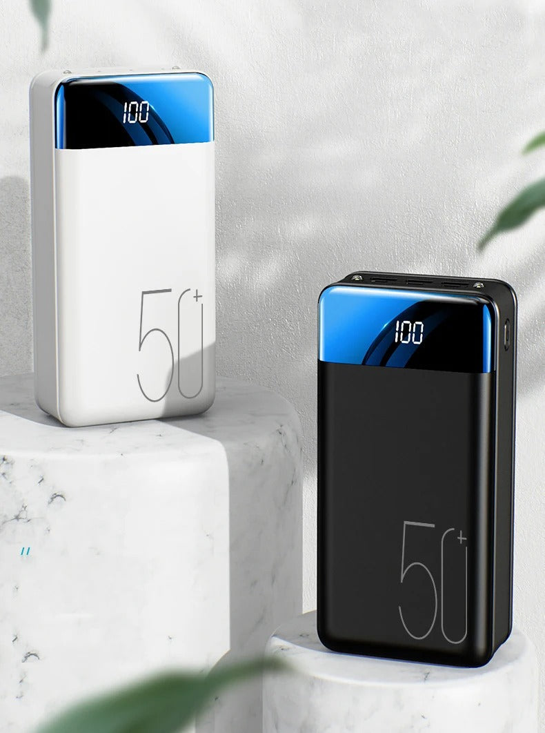 50.000mAh Power Bank - Snabb Laddning för Telefoner & Tablets