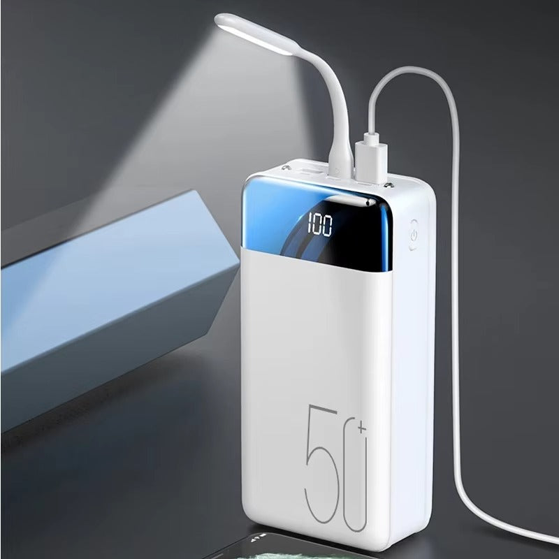 50.000mAh Power Bank - Snabb Laddning för Telefoner & Tablets