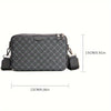 Herr Crossbody Väska | Streetstyle | Rutigt Design | Svart